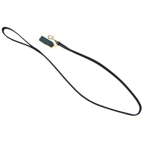 Circle T Leather Lead  - 4' Long - Black