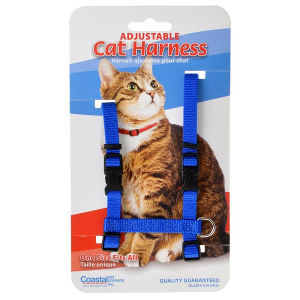 Tuff Collar Nylon Adjustable Cat Harness - Blue