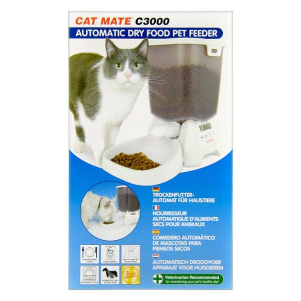 Cat Mate Automatic Dry Pet Food Feeder C3000