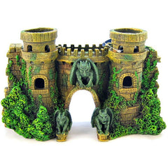 Blue Ribbon Castle Fortress with Gargoyle Ornament