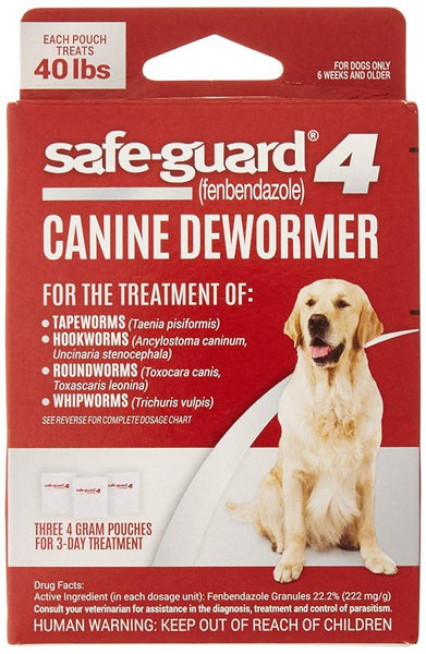 8 in 1 Pet Products Safe-Guard 4 Canine Dewormer