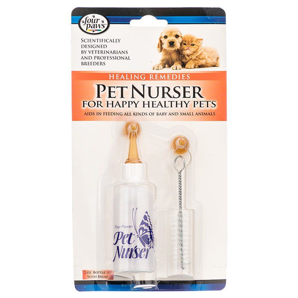 Four Paws Pet Nurser Bottle with Brush Kit