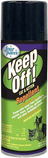 Four Paws Keep Off!  Indoor & Outdoor Cat & Kitten Repellent