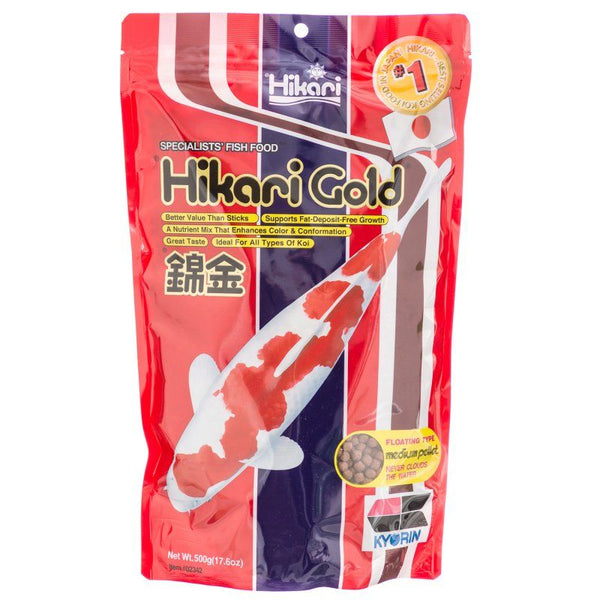 Hikari Gold Color Enhancing Koi Food - Medium Pellet