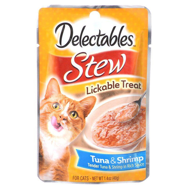 Hartz Delectables Stew Lickable Cat Treats - Tuna & Shrimp