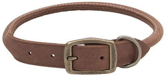 CircleT Rustic Leather Dog Collar Chocolate