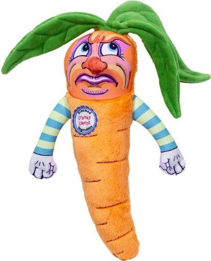 Fuzzu Steamed Vegetable Cranky Carrot Dog Toy