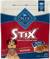 Blue Buffalo Stix Natural Soft-Moist Dog Treats - Beef Recipe