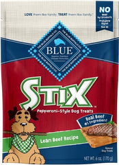 Blue Buffalo Stix Natural Soft-Moist Dog Treats - Lean Beef Recipe