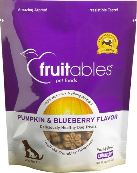 Fruitables Pumpkin & Blueberry Flavor Crunchy Dog Treats