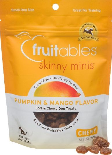 Fruitables Skinny Minis Pumpkin & Mango Flavor Soft Baked Dog Treats