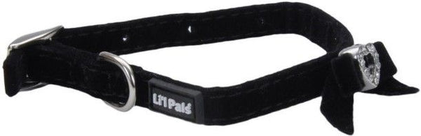 Li'l Pals Suede Jewel Collar Black