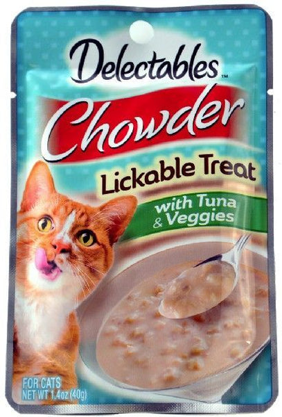 Hartz Delectables Chowder Lickable Treat for Cats - Tuna & Veggies